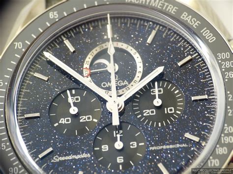 omega speedmaster professional moonphase aventurine|omega moon phase watch.